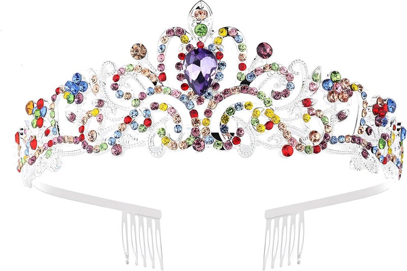 AXX Princess Crown for Women, Crystal Queen Tiaras for Girls Bridal Hair Accessories Gifts for Birthday Wedding Prom, Bridal Party, Pageant, Halloween Christmas Costume - Image 1